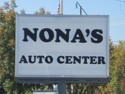 Nona's Auto Center Sign